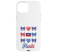 Coquette Bow Drapeau Haïtien Haïti Mignon Filles Coque pour iPhone 15 Plus