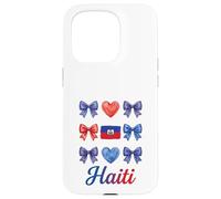 Coquette Bow Drapeau Haïtien Haïti Mignon Filles Coque pour iPhone 15 Pro
