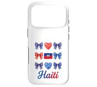 Coquette Bow Drapeau Haïtien Haïti Mignon Filles Coque pour iPhone 17 Pro