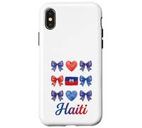 Coquette Bow Drapeau Haïtien Haïti Mignon Filles Coque pour iPhone X/XS