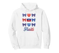 Coquette Bow Drapeau Haïtien Haïti Mignon Filles Sweat à Capuche