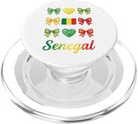 Coquette Bow Drapeau Sénégal Sénégal Cute Girls PopSockets PopGrip pour MagSafe