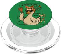 Coquette Bow Halloween Oie Honk or Treat Boo Chignon désordonné PopSockets PopGrip pour MagSafe