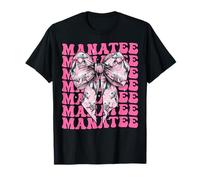 Coquette Bow Lamantin Floaty Pomme de terre Vache de mer Fille Maman Maman T-Shirt