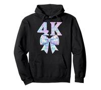 Coquette Bow Preppy 4K Girly Girl Kid 1er Jour de pré-Maternelle 4 PK4 Sweat à Capuche