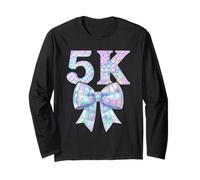 Coquette Bow Preppy 5K Girly Girl Kids First Day of Prek 5 Manche Longue