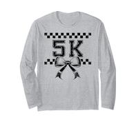 Coquette Bow Preppy I'm Ready for 5K First Day of PreK5 Girl Manche Longue
