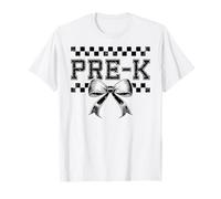 Coquette Bow Preppy I'm Ready for Pre K 1st Day of PreK Girl T-Shirt
