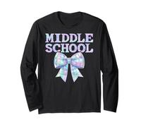 Coquette Bow Preppy Middle School Girl Kid 1er Jour d'école Manche Longue