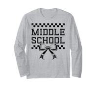 Coquette Bow Preppy Middle School Girl Kid 1er Jour d'école Manche Longue