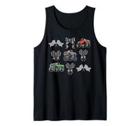 Coquette Bow Race Monster Truck Racing Checkered Flag Racer Débardeur