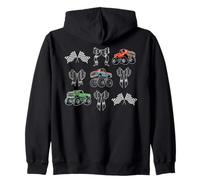 Coquette Bow Race Monster Truck Racing Checkered Flag Racer Sweat à Capuche