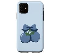 Coquette Bow with Blueberry Kawaii Charm Coque pour iPhone 11