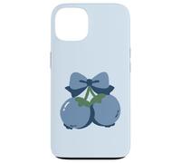 Coquette Bow with Blueberry Kawaii Charm Coque pour iPhone 13