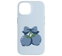 Coquette Bow with Blueberry Kawaii Charm Coque pour iPhone 14
