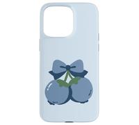 Coquette Bow with Blueberry Kawaii Charm Coque pour iPhone 15 Pro Max