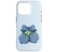 Coquette Bow with Blueberry Kawaii Charm Coque pour iPhone 16 Pro