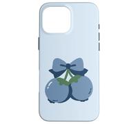 Coquette Bow with Blueberry Kawaii Charm Coque pour iPhone 16 Pro Max