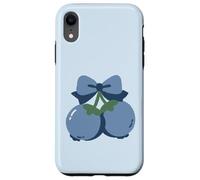 Coquette Bow with Blueberry Kawaii Charm Coque pour iPhone XR