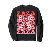 Coquette Bow Zaza Nom Esthétique Femme Fête des Mères Design Sweatshirt