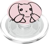 Coquette Cartoon Cute Kawaii Emote Triste Lapin Lapin PopSockets PopGrip pour MagSafe
