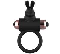 Coquette chic desire - cockring avec vibrateur noir/ or