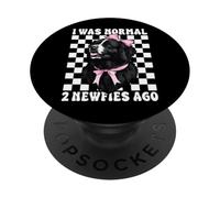 Coquette Chien Fille I Was Normal 2 Newfies Ago Terre-Neuve PopSockets PopGrip Adhésif