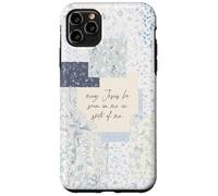 Coquette chrétienne Patchwork Jésus Dieu Bible Verset Coque pour iPhone 11 Pro Max