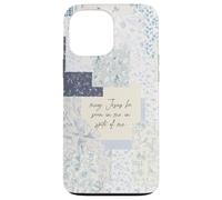 Coquette chrétienne Patchwork Jésus Dieu Bible Verset Coque pour iPhone 13 Pro Max