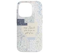 Coquette chrétienne Patchwork Jésus Dieu Bible Verset Coque pour iPhone 14 Pro