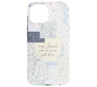 Coquette chrétienne Patchwork Jésus Dieu Bible Verset Coque pour iPhone 15