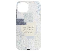 Coquette chrétienne Patchwork Jésus Dieu Bible Verset Coque pour iPhone 15 Plus