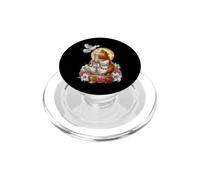 Coquette Cochon d'Inde Crucifix Religieux en Forme de cœur PopSockets PopGrip pour MagSafe