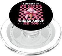 Coquette Conique I Wonder If Ice Cream Thinks About Me Too PopSockets PopGrip pour MagSafe