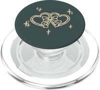 Coquette Cœurs Noeud Symbole de l'amour PopSockets PopGrip pour MagSafe