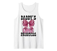 Coquette Daddy's Little Princess avec nœud imprimé léopard Rose Débardeur