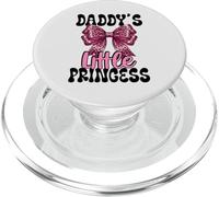 Coquette Daddy's Little Princess avec nœud imprimé léopard Rose PopSockets PopGrip pour MagSafe