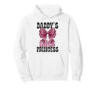 Coquette Daddy's Little Princess avec nœud imprimé léopard Rose Sweat à Capuche