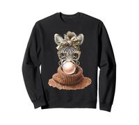 Coquette d'automne en Forme de zèbre avec Chewing-Gum Sweatshirt