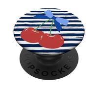 Coquette de cerise nautique esthétique mignon fruits d'été PopSockets PopGrip Interchangeable