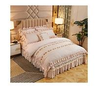 Coquette de Couette Ensemble d'hiver Hise de Couvre-Couette épaissie Ensemble de Couvre-lit en veine en veine de vilette en Cristal en Veille à Double Face Feuille de Flanelle de lit de literie de