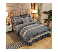 Coquette de Couette Ensemble d'hiver Hivert Tynesed Cover Set Set Crimper Velvet Bed Couvrette de Couette Doubet Doubet Flanelle Flanelle Litt Little Set Couvercle Full (Couleur: A-1, Taille: