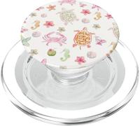 Coquette d'été Mignonne Pastel, Tortue de Protection d'hibiscus PopSockets PopGrip pour MagSafe