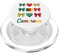 Coquette Drapeau Cameroun Fille Camerounaise PopSockets PopGrip pour MagSafe