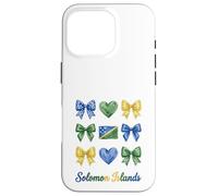 Coquette Drapeau des îles Salomon pour Filles Coque pour iPhone 16 Pro