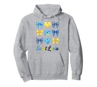 Coquette Drapeau Sainte Lucie Saint Lucian Girls Sweat à Capuche