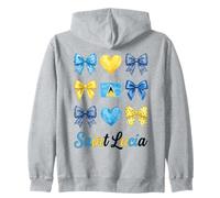 Coquette Drapeau Sainte Lucie Saint Lucian Girls Sweat à Capuche