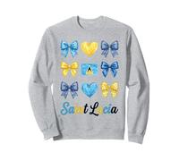 Coquette Drapeau Sainte Lucie Saint Lucian Girls Sweatshirt