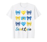 Coquette Drapeau Sainte Lucie Saint Lucian Girls T-Shirt