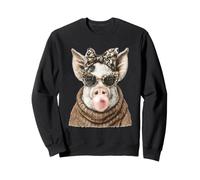 Coquette en Forme de Cochon Mignon avec Chewing-Gum Sweatshirt